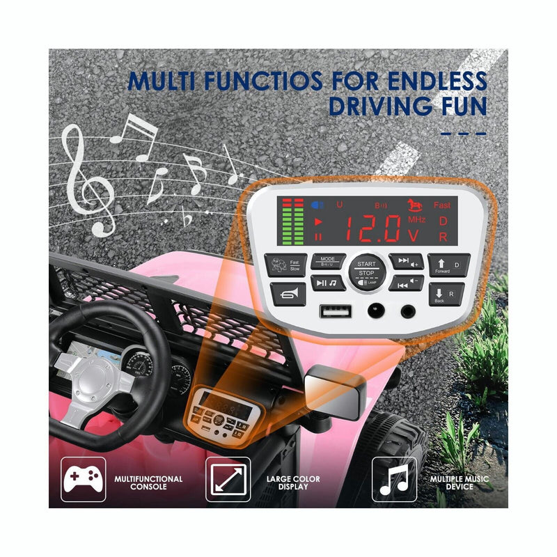 Load image into Gallery viewer, 12V Electric Ride-On Car for Kids with Remote Control and 3-Speed Motorized Drive
