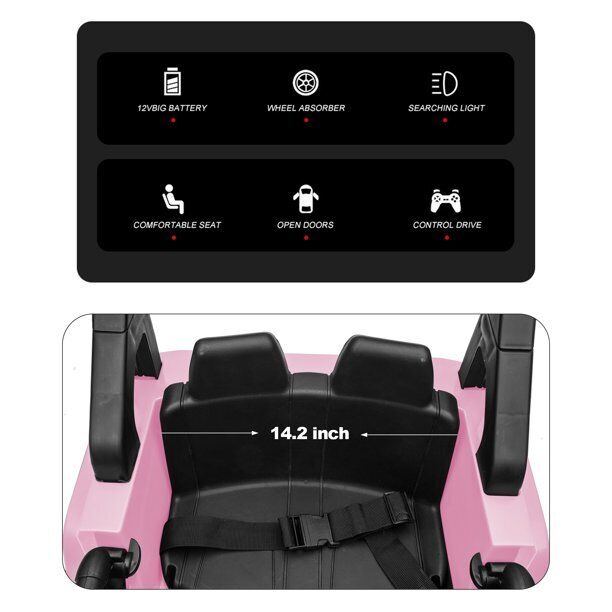 Load image into Gallery viewer, 12V Electric Ride-On Car for Kids with Remote Control and 3-Speed Motorized Drive
