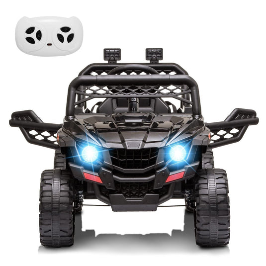 Electric Kids Ride-On Car Truck Toy with 3 Speeds, MP3 Player, LED Lights, and Remote Control - Perfect Xmas Gift!