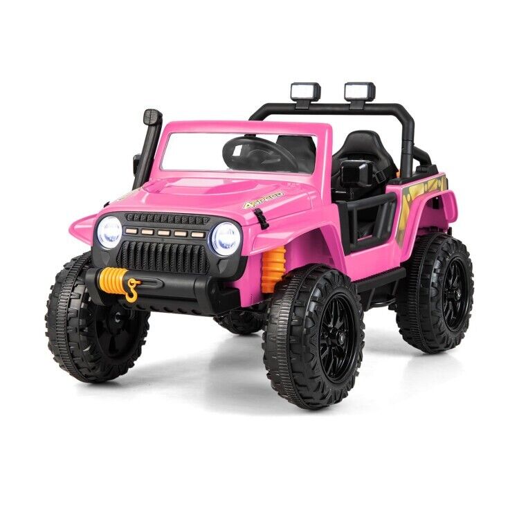 Load image into Gallery viewer, Electric Kids Ride On Car Truck Toy with Parent Remote Control and LED Lights - Pink
