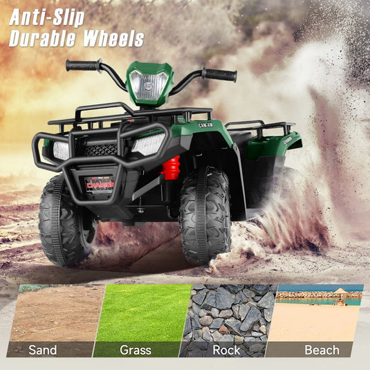 12V Electric ATV Toy Car for Kids with Soft Start and Powerful Battery