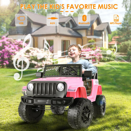 Load image into Gallery viewer, Electric Kids Ride-On Car Truck with LED Lights, Remote Control, and Bluetooth Music
