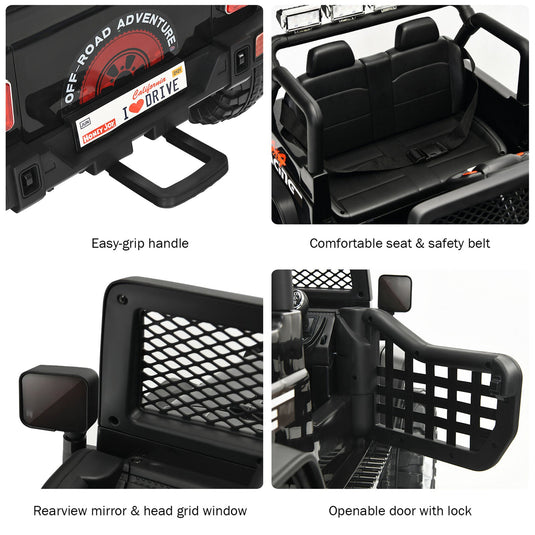 Electric Kids Ride On Car Truck with MP3 and Remote Control - Black