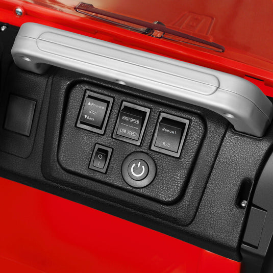 Electric Kids Ride-On Car Truck with MP3, LED Lights, Remote Control - 3 Speeds and Cover Included