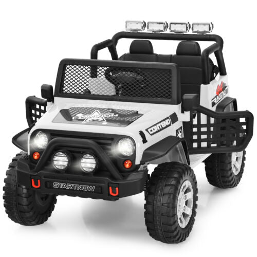 Load image into Gallery viewer, Electric Kids Ride On Car Truck with MP3 Player and Remote Control - White
