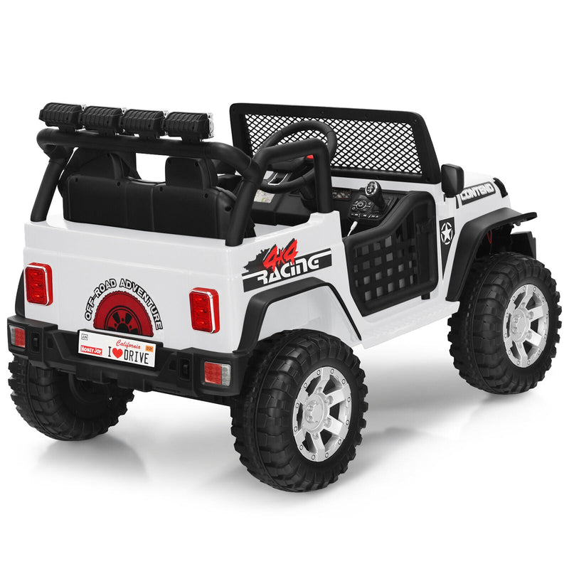 Load image into Gallery viewer, Electric Kids Ride On Car Truck with MP3 Player and Remote Control - White
