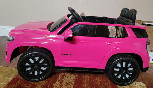 Electric Kids Ride-On Car with 3 Speeds, All-Terrain Wheels, and Remote Control - Pink