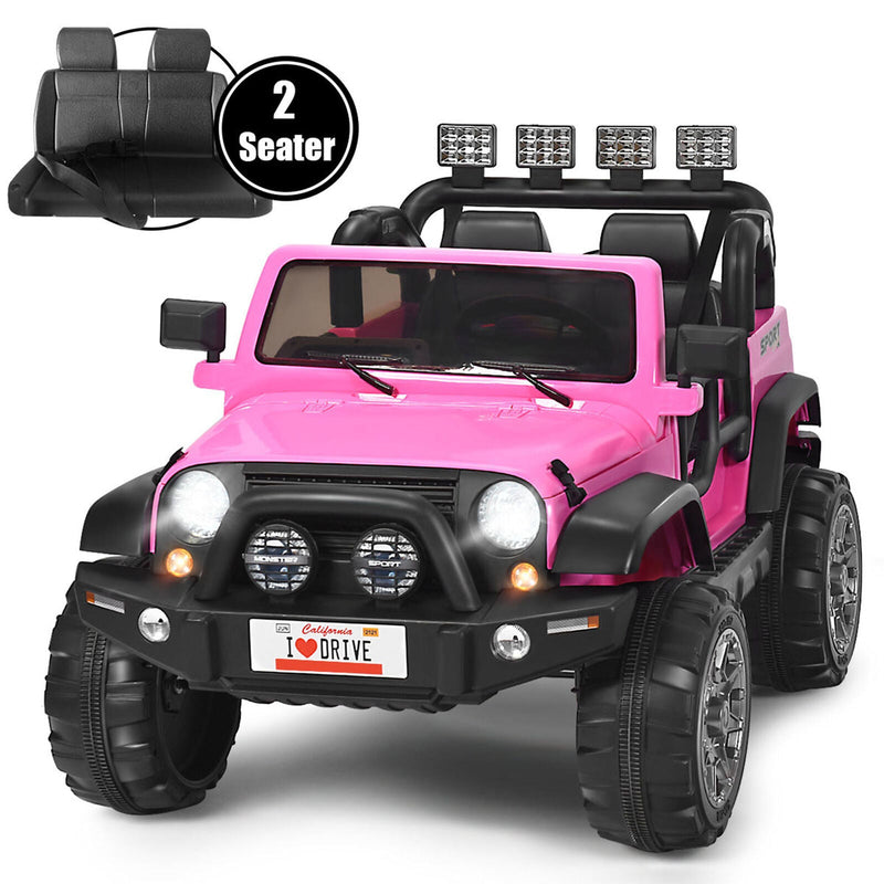 Load image into Gallery viewer, Electric Kids Ride On Car with Remote Control and Music - Pink with Storage Box
