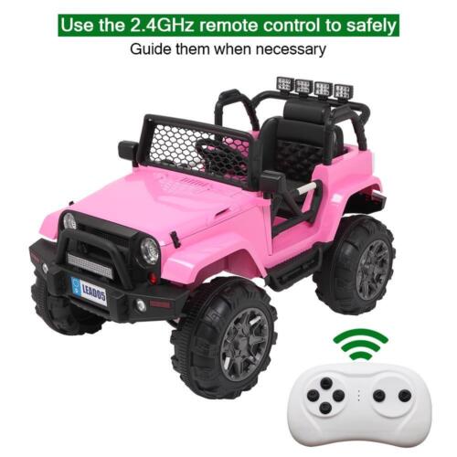 Electric Kids Ride-On Car with Remote Control, Lights, and Music