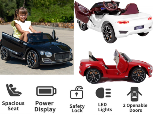 Load image into Gallery viewer, Electric Kids Ride-On Car with Scissor Doors and Safety Belts - Perfect Gift for Children (12V)
