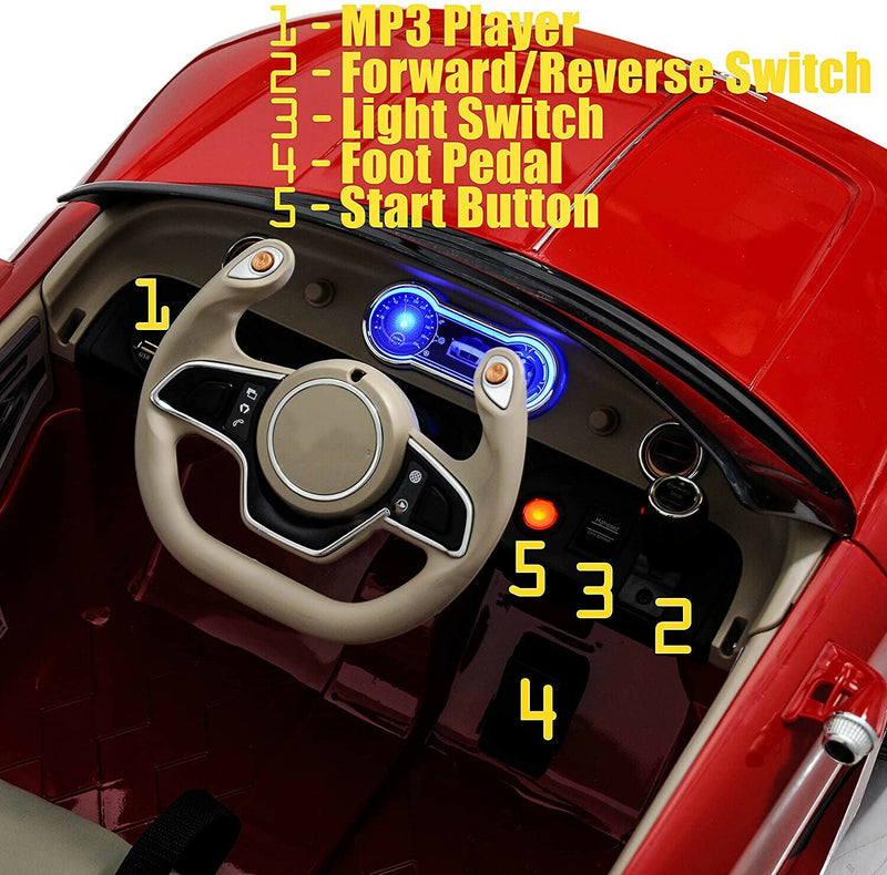 Load image into Gallery viewer, Electric Kids Ride-On Car with Scissor Doors and Safety Belts - Perfect Gift for Children (12V)
