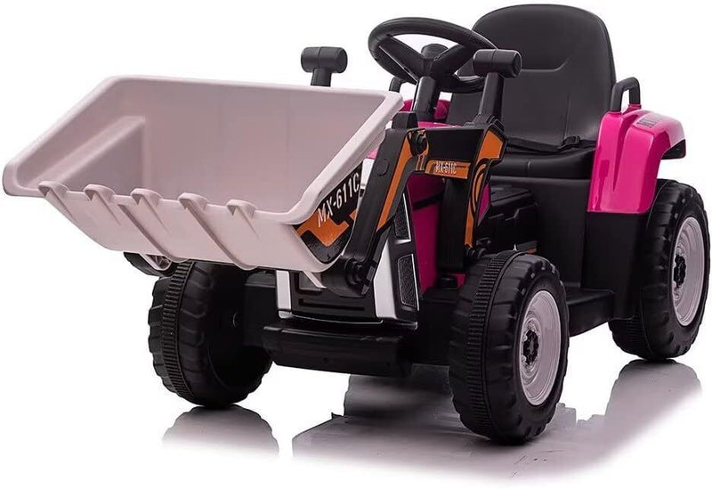 Load image into Gallery viewer, Electric Kids Ride-On Excavator with Remote Control - Rose Red
