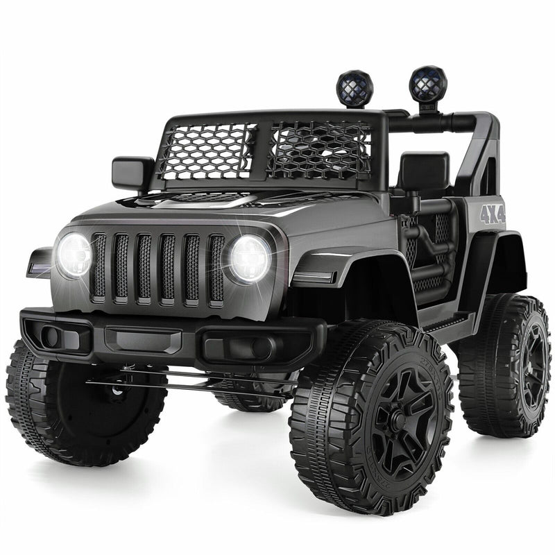 Load image into Gallery viewer, 12V Electric Ride-On JEEP Truck for Kids with LED Lights and Remote Control - USB Compatible
