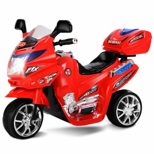 Load image into Gallery viewer, Electric Kids Ride-On Motorcycle with 3 Wheels and 6V Battery Power
