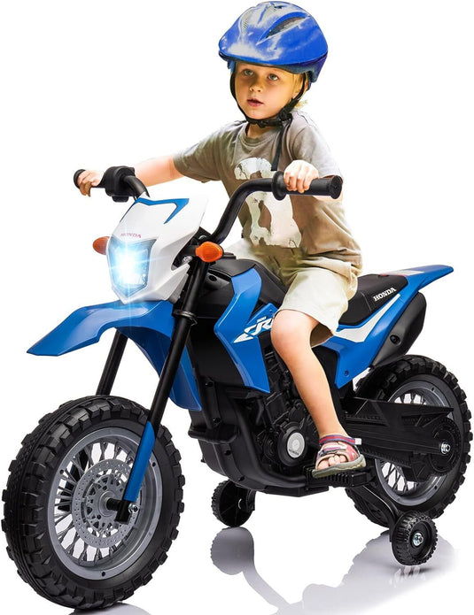 Electric Kids Ride-On Motorcycle with Bluetooth MP3 and LED Lights