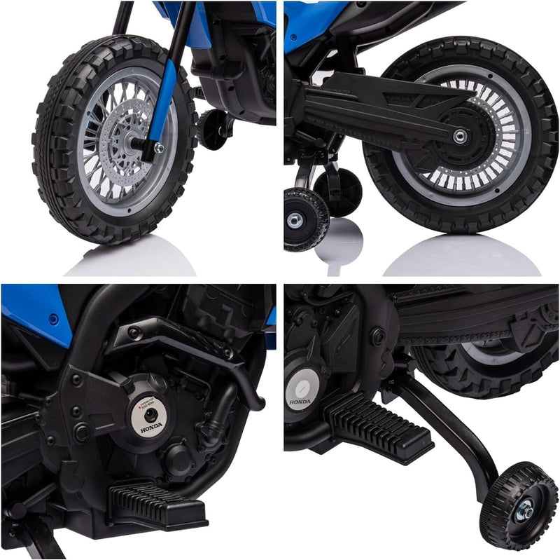 Load image into Gallery viewer, Electric Kids Ride-On Motorcycle with Bluetooth MP3 and LED Lights
