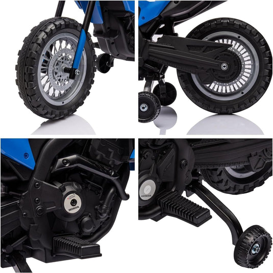 Electric Kids Ride-On Motorcycle with Bluetooth MP3 and LED Lights