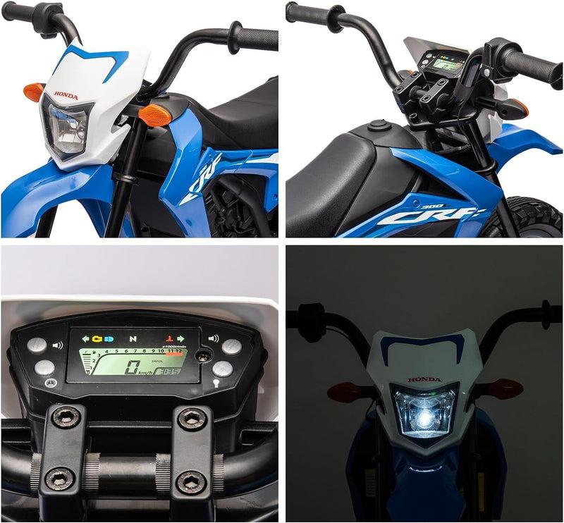 Load image into Gallery viewer, Electric Kids Ride-on Motorcycle with Training Wheel, Headlight, and Sound Effects
