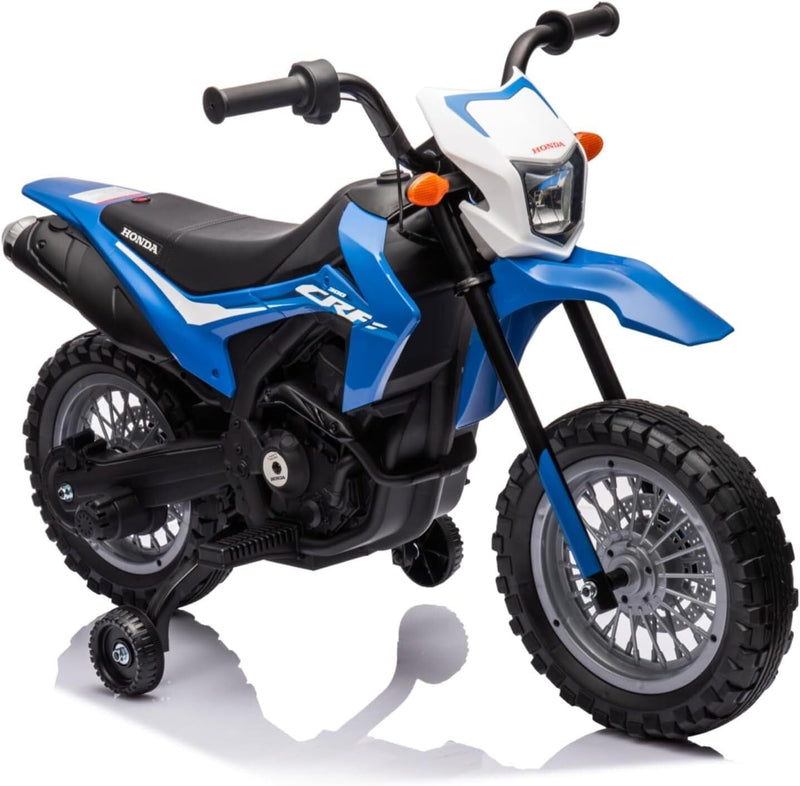 Load image into Gallery viewer, Electric Kids Ride-on Motorcycle with Training Wheel, Headlight, and Sound Effects
