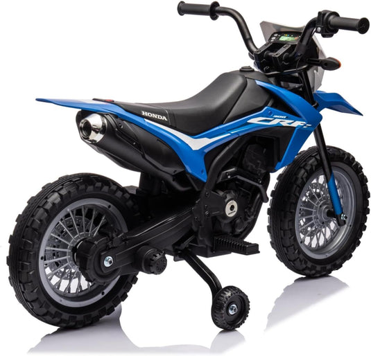 Electric Kids Ride-on Motorcycle with Training Wheel, Headlight, and Sound Effects