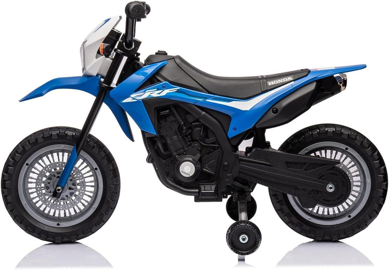 Load image into Gallery viewer, Electric Kids Ride-on Motorcycle with Training Wheel, Headlight, and Sound Effects
