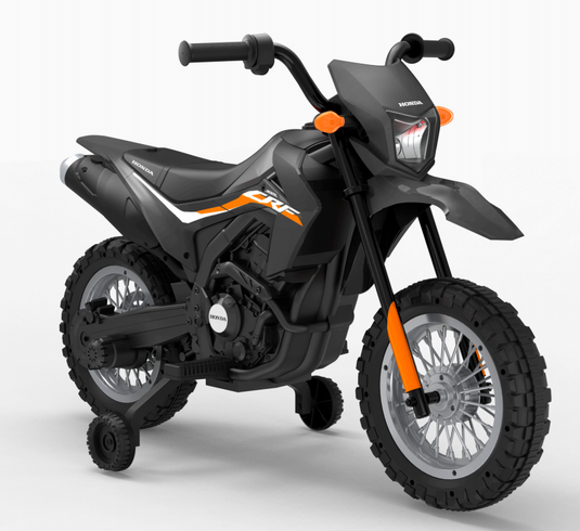 Electric Kids Ride-on Motorcycle with Training Wheel, Headlight, and Sound Effects