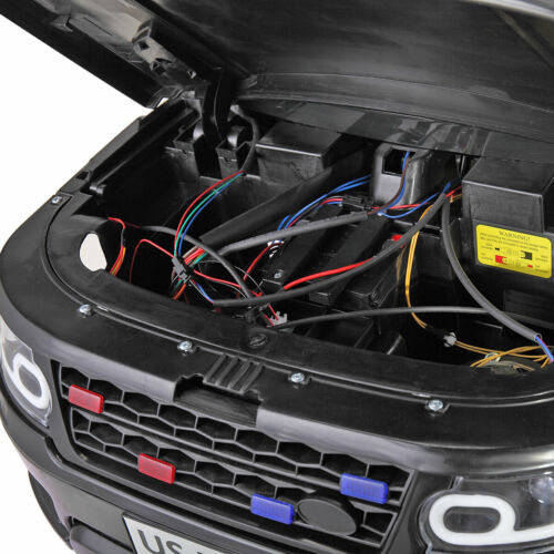 Load image into Gallery viewer, Electric Kids Ride On Police Car with Remote Control, Flashing Lights, and Horn - Black
