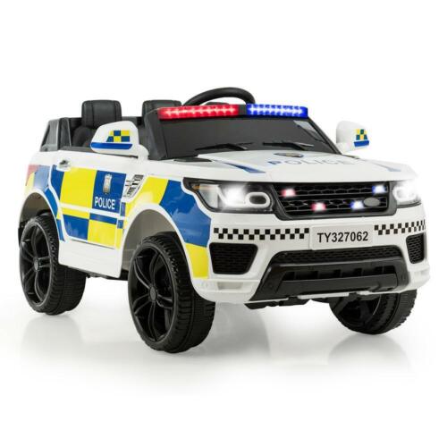 Load image into Gallery viewer, Electric Kids Ride-On Police Car with Remote Control, Music, and Headlights - MP3 Compatible
