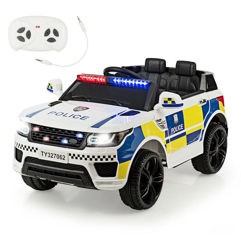 Load image into Gallery viewer, Electric Kids Ride-On Police Car with Remote Control, Music, and Headlights - MP3 Compatible
