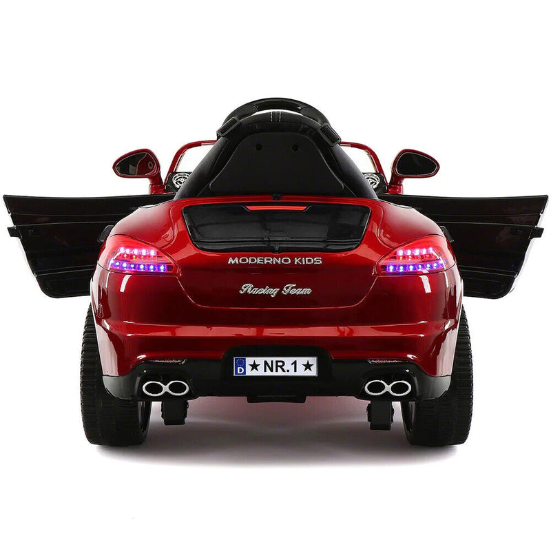 Load image into Gallery viewer, Electric Kids Ride-On Roadster Sports Car with PU Leather Seat, 2 Speeds, Lights, and Remote Control
