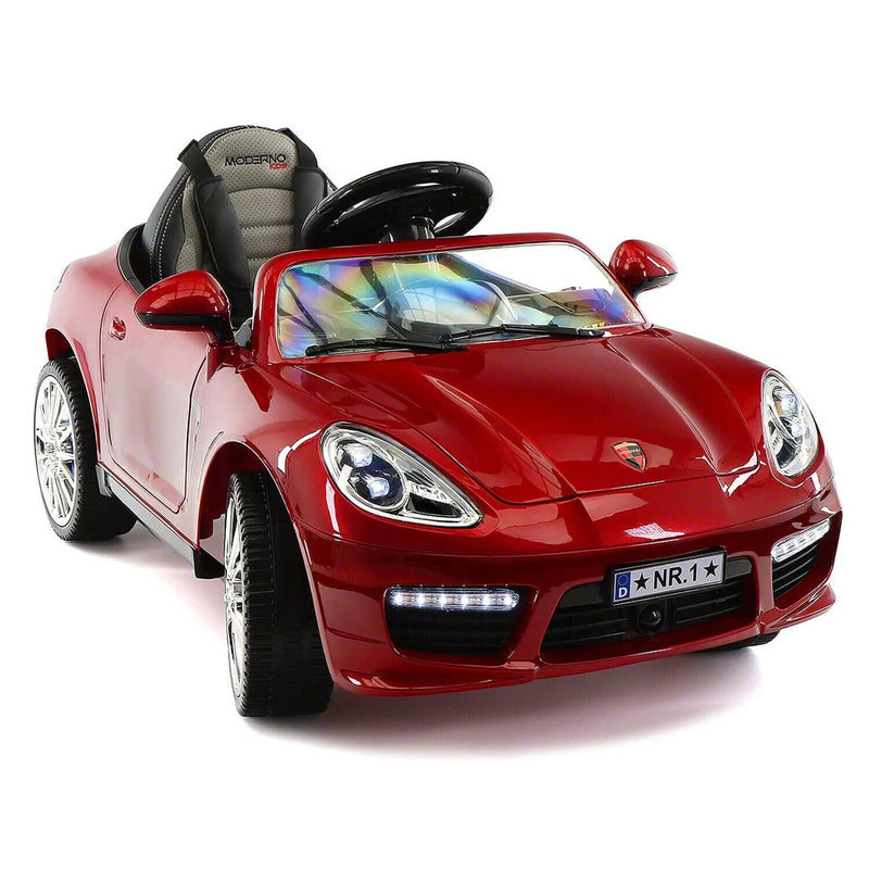 Load image into Gallery viewer, Electric Kids Ride-On Roadster Sports Car with PU Leather Seat, 2 Speeds, Lights, and Remote Control
