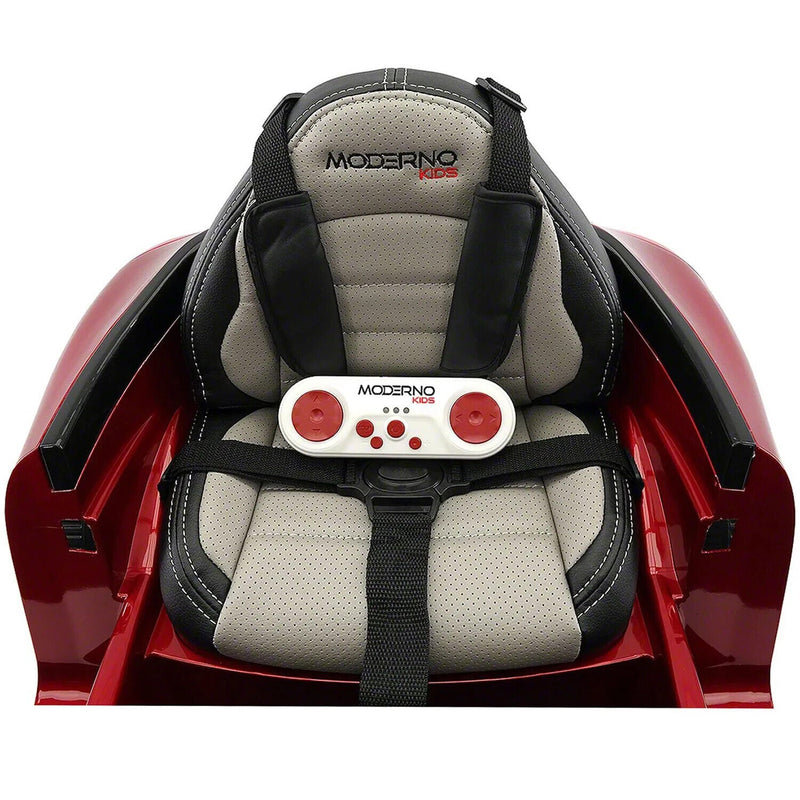 Load image into Gallery viewer, Electric Kids Ride-On Roadster Sports Car with PU Leather Seat, 2 Speeds, Lights, and Remote Control
