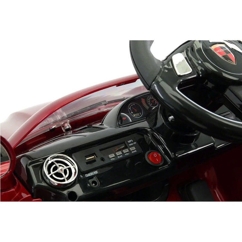 Load image into Gallery viewer, Electric Kids Ride-On Roadster Sports Car with PU Leather Seat, 2 Speeds, Lights, and Remote Control
