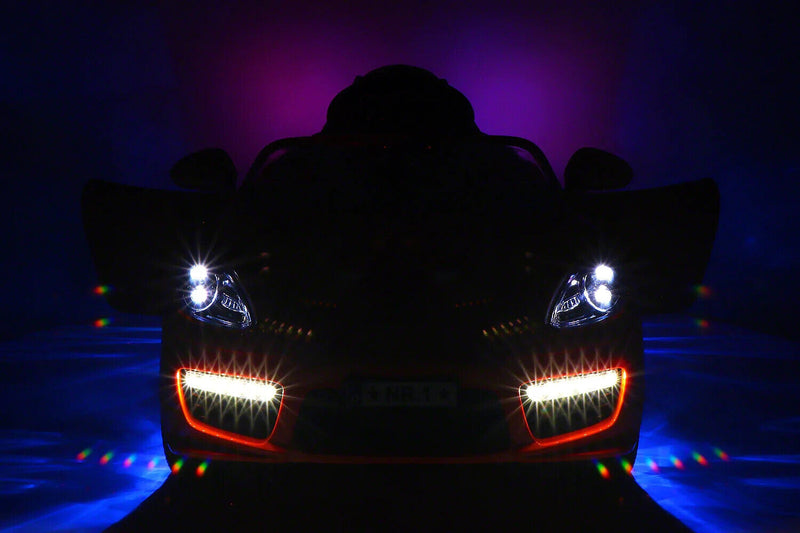 Load image into Gallery viewer, Electric Kids Ride-On Roadster Sports Car with PU Leather Seat, 2 Speeds, Lights, and Remote Control
