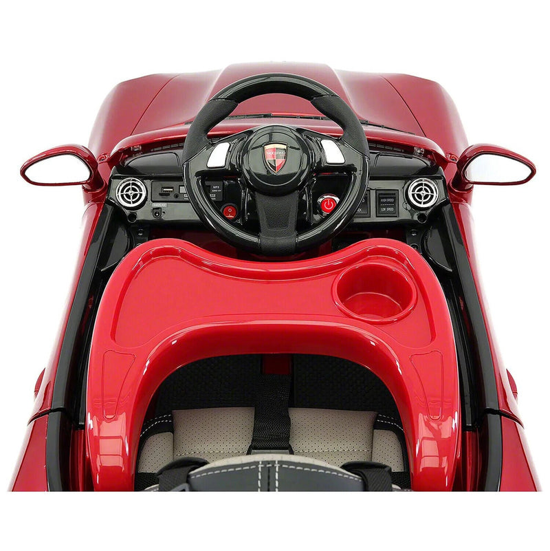 Load image into Gallery viewer, Electric Kids Ride-On Roadster Sports Car with PU Leather Seat, 2 Speeds, Lights, and Remote Control
