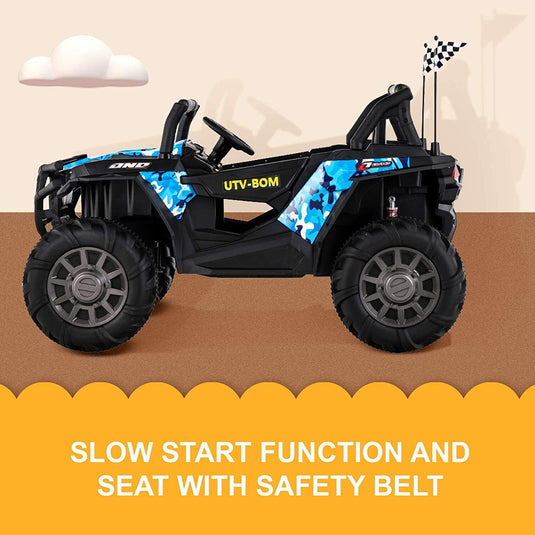 Electric Kids Ride-On SUV Truck with Music and Remote Control - 3 Speed Options