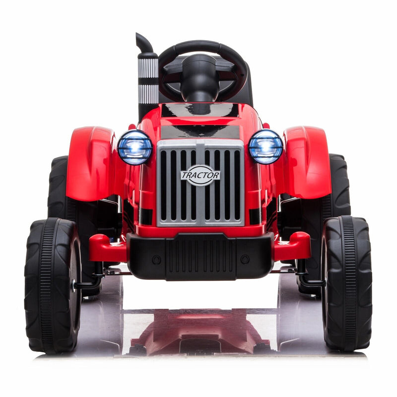 Load image into Gallery viewer, Electric Kids Ride-On Tractor with Trailer Toy - Perfect for Christmas Fun!

