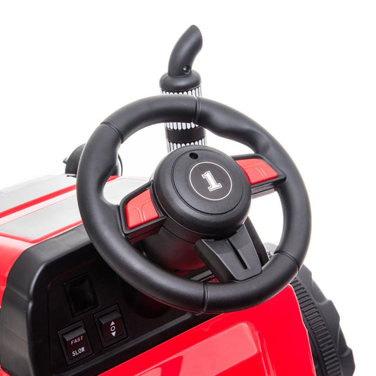 Electric Kids Ride-On Tractor with Trailer Toy - Perfect for Christmas Fun!