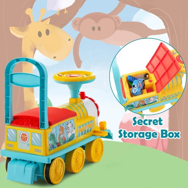 Load image into Gallery viewer, Electric Kids Ride On Train Set with Hidden Storage and 16-Piece Track
