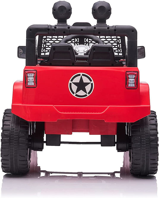 Electric Kids Ride-On Truck with Remote Control and LED Lights - 12V Battery Powered, 1-Seater