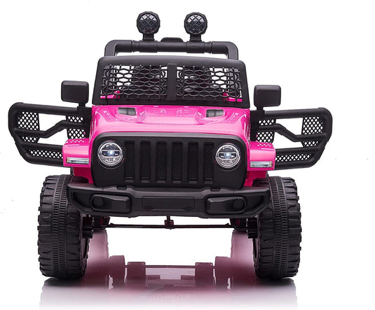 Electric Kids Ride-On Truck with Remote Control and LED Lights - 12V Battery Powered, 1-Seater