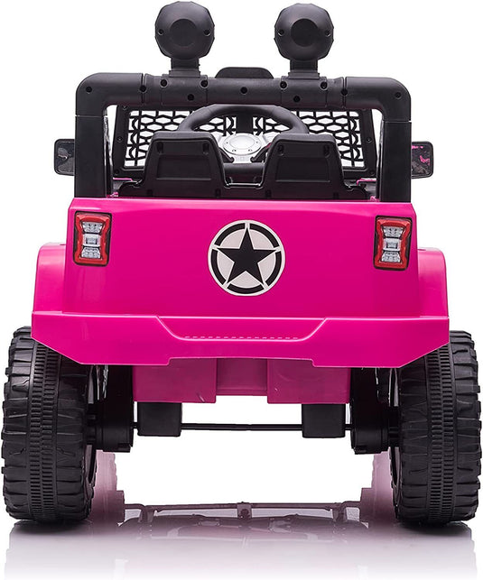 Electric Kids Ride-On Truck with Remote Control and LED Lights - 12V Battery Powered, 1-Seater