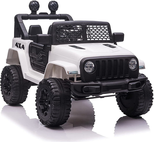 Electric Kids Ride-On Truck with Remote Control and LED Lights - 12V Battery Powered, 1-Seater