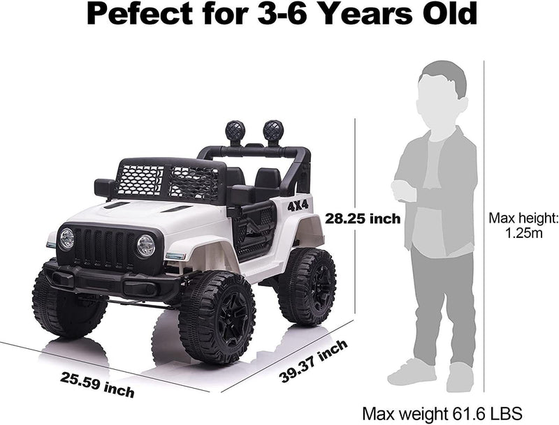 Load image into Gallery viewer, Electric Kids Ride-On Truck with Remote Control and LED Lights - 12V Battery Powered, 1-Seater
