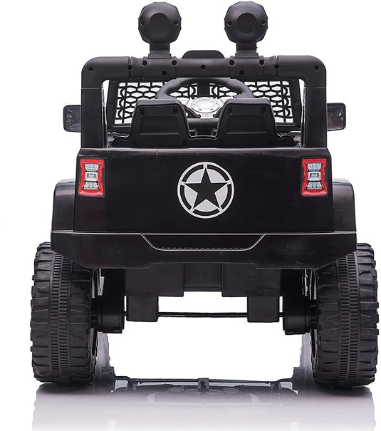 Electric Kids Ride-On Truck with Remote Control and LED Lights - 12V Battery Powered, 1-Seater