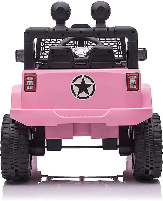 Electric Kids Ride-On Truck with Remote Control and LED Lights - 12V Battery Powered, 1-Seater