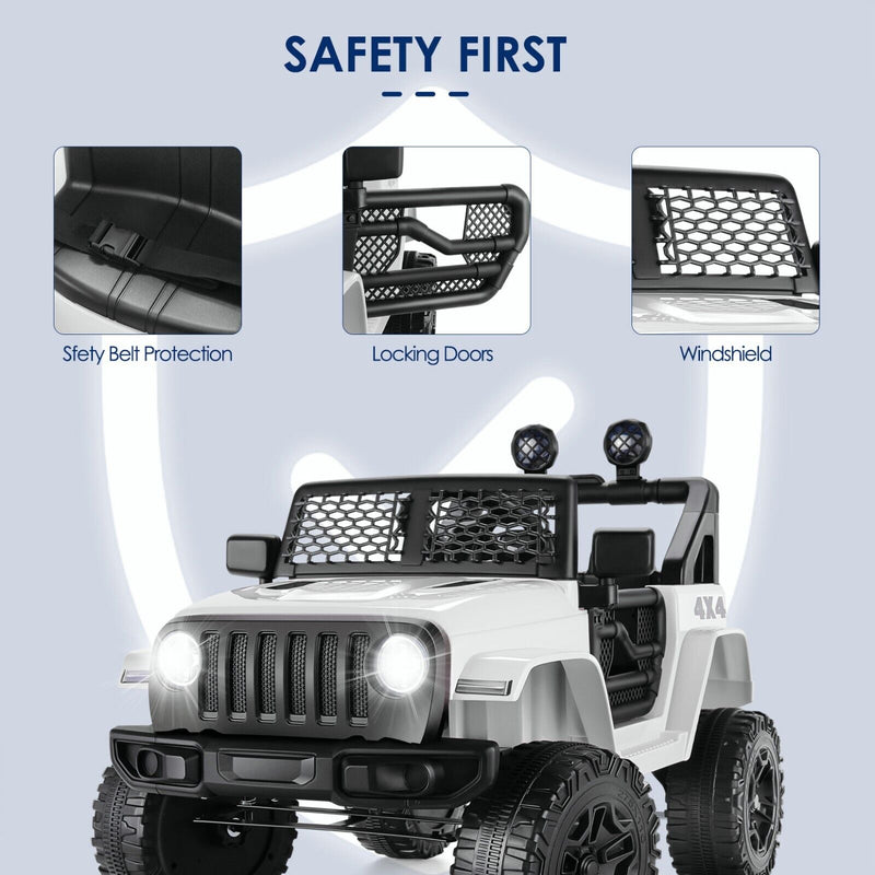 Load image into Gallery viewer, Electric Kids Ride On Truck with Remote Control and MP3 Player - 12V Battery Powered Toy Car
