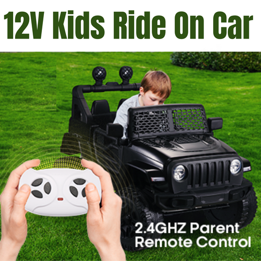 12V Battery Powered Electric Ride On Car for Kids with Remote Control & MP3 Player