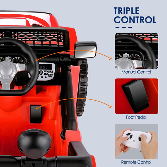12V Battery Powered Electric Ride On Car for Kids with Remote Control & MP3 Player