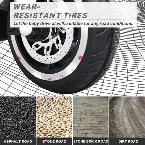 Load image into Gallery viewer, Electric Kids Touring Motorbike with LED Lights - 12V Battery Powered in White
